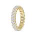 Oval Lab Grown Diamond Eternity Band in 14K Yellow Gold (3.30 Carat TW)