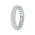 Oval Lab Grown Diamond Eternity Band in 14K White Gold (4 Carat TW)