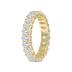 Oval Lab Grown Diamond Eternity Band in 14K Yellow Gold (4.75 Carat TW)
