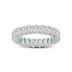 Oval Lab Grown Diamond Eternity Band in 14K White Gold (10.50 Carat TW)