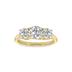 1.50 Carat TW Three Stone Lab Grown Diamond Ring in 14K Yellow Gold