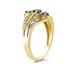 Black and White Diamond Ring in 10K Yellow Gold