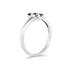 Three Stone Black Diamond Ring 10k White Gold 