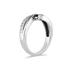 Black and White Diamond Ring in 10K  White Gold