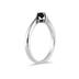 1/4 Carat Black Diamond 14K White Gold Ring