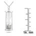 1/2 Carat TW Diamond Time in a Bottle Pendant in .925 Sterling Silver