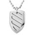 Stainless Steel Polished Shield Necklace