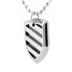 Stainless Steel Polished Shield Necklace