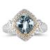 1.5ct Aquamarine Ring in 14K Yellow Gold And Silver 