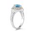 1.5ct Blue Topaz Ring in 14K Yellow Gold And Silver
