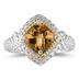1.5ct Citrine Ring in 14K Yellow Gold And Silver 