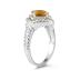 1.5ct Citrine Ring in 14K Yellow Gold And Silver 