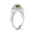 1.5ct Green Amethyst Ring in 14K Yellow Gold And Silver 