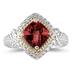 1.5ct Garnet Ring in 14K Yellow Gold And Silver 