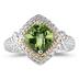 1.5ct Peridot Ring in 14K Yellow Gold And Silver 