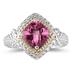 1.5ct Pink Topaz Ring in 14K Yellow Gold And Silver 