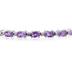 14k White Gold Diamond and Amethyst  Bracelet