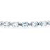 14k White Gold Diamond and Aquamarine Bracelet