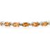 14k White Gold Diamond and Citrine  Bracelet