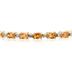 14k Yellow Gold Diamond and  Citrine    Bracelet