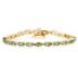 14k Yellow Gold Diamond and Peridot Bracelet
