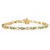 14k Yellow Gold Diamond and  Peridot  Bracelet