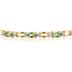 14k Yellow Gold Diamond and  Peridot  Bracelet