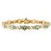 14k Yellow Gold Diamond and Peridot Bracelet