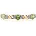 14k Yellow Gold Diamond and Peridot Bracelet