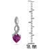1.00 Carat All Natural Pink Topaz and Diamond Earrings in .925 Sterling Silver