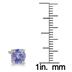 All Natural 5mm Tanzanite Stud Earrings in .925 Sterling Silver