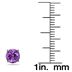 1 Carat 5mm Natural Amethyst Stud Earrings in .925 Sterling Silver