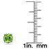 5MM All Natural Round Peridot Stud Earrings in .925 Sterling Silver