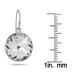 Genuine SWAROVSKI White Crystal Earrings in .925 Sterling Silver