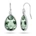 Genuine SWAROVSKI Green Crystal Earrings in .925 Sterling Silver
