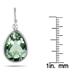 Genuine SWAROVSKI Green Crystal Earrings in .925 Sterling Silver