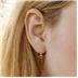 1 Carat Ruby and Diamond Halo Dangle Earrings in 10K Yellow Gold