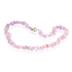 100 Carat All Natural Uncut Pink Quartz Necklace with Magnetic Clasp