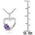 10-kt. Tanzanite and Diamond Heart Pendant