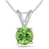 2.50 Carat All Natural Peridot Stud Jewelry Set in .925 Sterling Silver