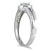 1/4 Carat TW Diamond and Aquamarine Ring in 10K White Gold