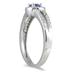 1/4 Carat TW Diamond and Tanzanite Ring in 10K White Gold