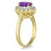 Morning Glory Oval Amethyst & Diamond Ring
