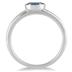 5x3MM Oval Aquamarine Ring in .925 Sterling Silver
