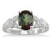 2.50 Carat Mystic Topaz and Diamond Ring in .925 Sterling Silver