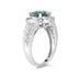 2.33 Carat Oval Shape Aquamarine and Diamond Ring in 10kt White Gold  