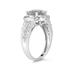 2.33 Carat Oval Shape Green Amethyst and Diamond Ring in 10kt White Gold