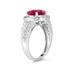 2.33 Carat Oval Shape Pink Topaz and Diamond Ring in 10kt White Gold  