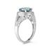 Aquamarine and Diamond Ring in 10K White Gold