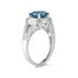 Blue Topaz and Diamond Ring in 10K White Gold